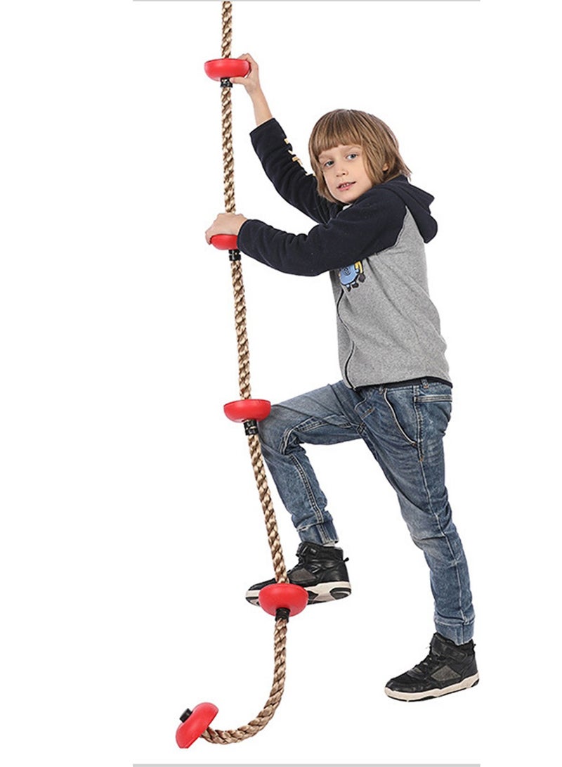 Tree Climbing Frame Kids Climbing Rope, Outdoor Obstacle Course Climbing Kit - Image 2