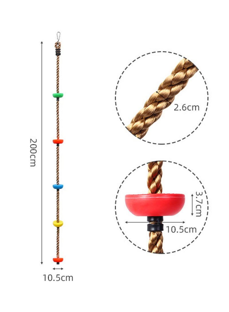 Tree Climbing Frame Kids Climbing Rope, Outdoor Obstacle Course Climbing Kit - Image 4