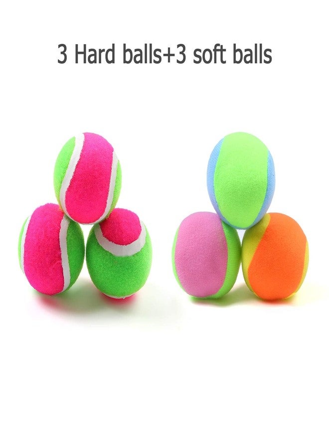 Aneco Toss and Catch Ball Game Set, Outdoor Beach Games with 6 Paddles and 6 Balls Storage Bag for Sports & Outdoors Yard Family Games - Image 4