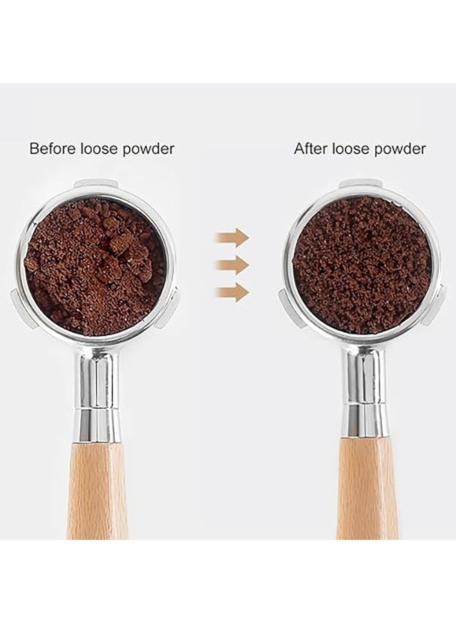 Coffee Stirrer, 6 Needles Espresso Distribution Tool Coffee Stirring Tool with Natural Wood Handle, 0.4mm Professional Barista Hand Needle Type Distribution Tool, Needle Coffee Tamper (Rosewood) - Image 3