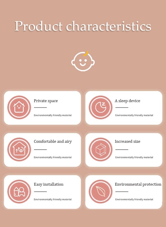 DUNISO خيمة لعب للأطفال، خيام ألعاب، خيام قلاع الأميرات، بيوت لعب للأطفال، خيام محمولة داخلية وخارجية، سهلة التركيب، مناسبة للأطفال من عمر 3 إلى 12 سنة، 100*120*130 سم - Image 2