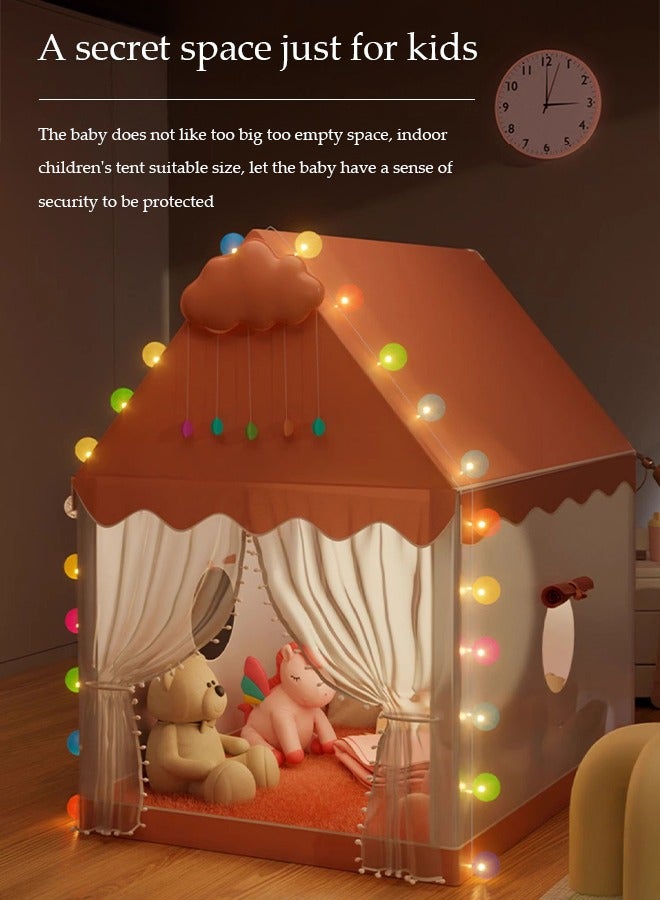 DUNISO خيمة لعب للأطفال، خيام ألعاب، خيام قلاع الأميرات، بيوت لعب للأطفال، خيام محمولة داخلية وخارجية، سهلة التركيب، مناسبة للأطفال من عمر 3 إلى 12 سنة، 100*120*130 سم - Image 4