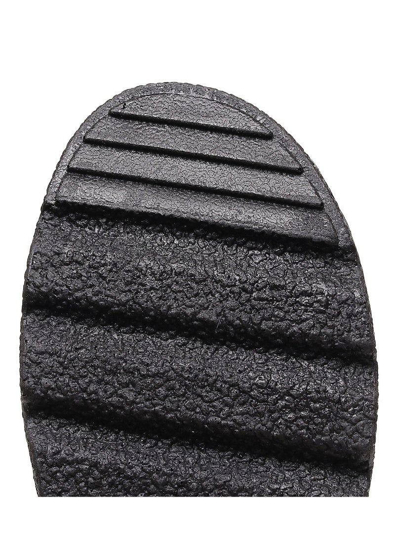 Loquat Women's Medium High Top Anti Slip Cotton Shoes Black - Image 3