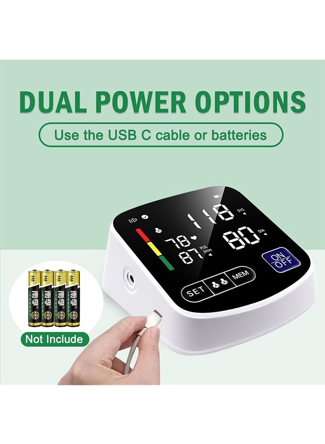 HAVEN Electronic Blood Pressure Monitor，Upper Arm Style Blood Pressure  Monitor，Blood Pressure Machine for Home Use with Voice and LCD Digital Display - Image 5
