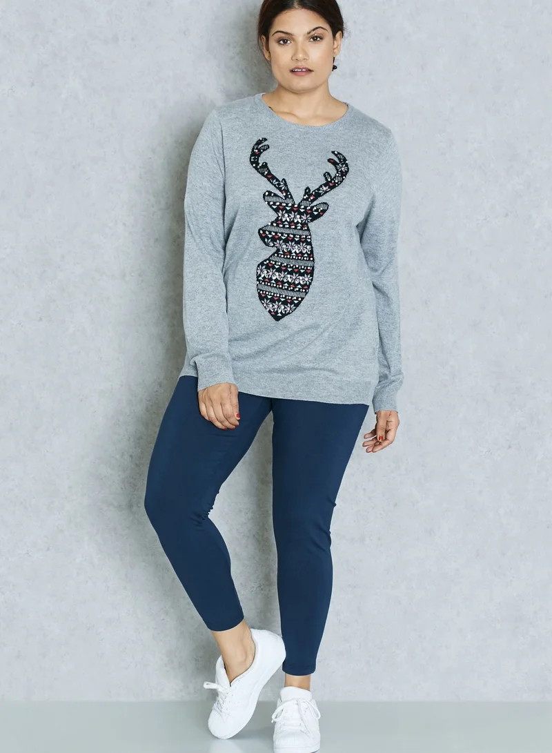 EVANS Reindeer Sweater