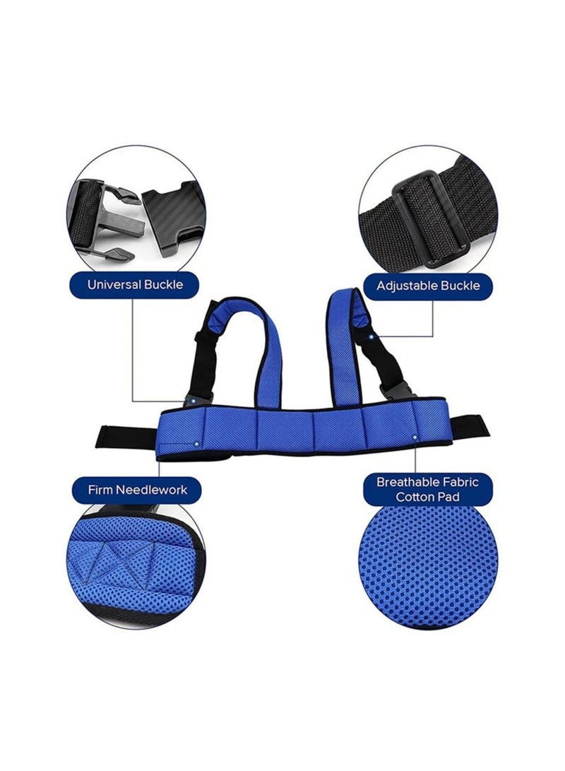 Generic Wheelchair Fall Prevention Safety Seat Belt Shoulder Fixing Straps Nursing Band For Elderly Patients Harness Brace Support Vest  - Image 4