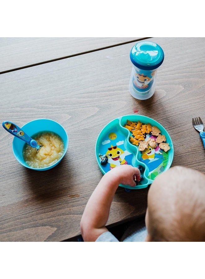 The First Years Pinkfong Baby Shark Insulated Sippy Cup - Spill Proof Toddler Cups - Made Without BPA - 9 Oz - 2 Count - Image 3