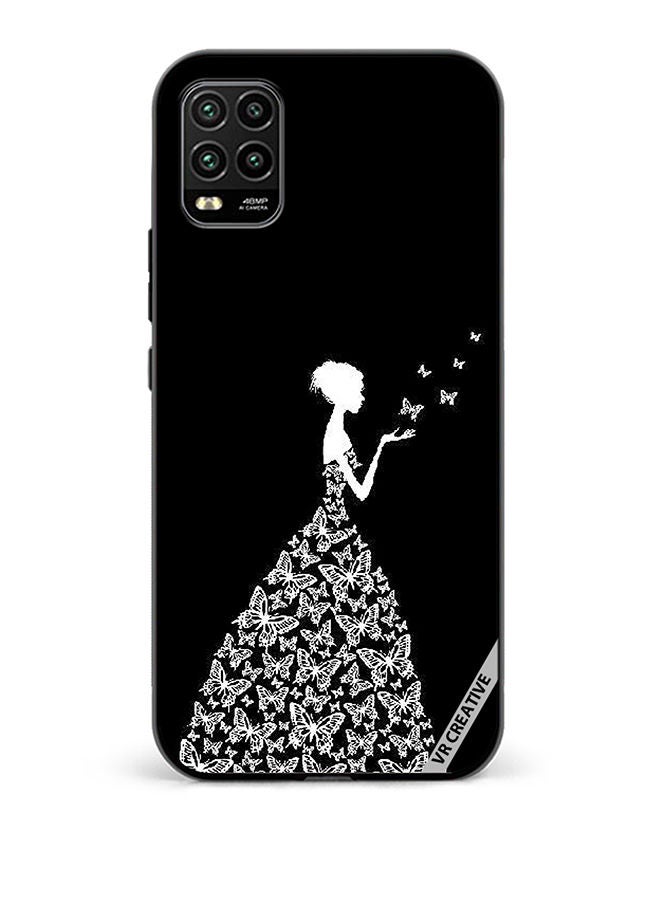 VR CREATIVE Protective Case Cover For Xiaomi Mi 10 Lite 5G Girl In Butterfly Dress Design Multicolour  - Image 1