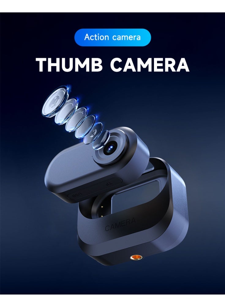 Generic 1.47-Inch Thumb Camera, Lightweight 35g Portable Action Camera with 1080P HD Video, Magnetic Charging, Real-Time Preview, Wide-Angle 2.7K Recording, Loop Recording, and Up to 256GB Storage  - Image 3