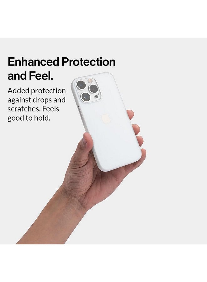 totallee Thin iPhone 15 Pro Case, Thinnest Cover Ultra Slim Minimal - for Apple iPhone 15 Pro (2023) (Frosted Clear) - Image 5