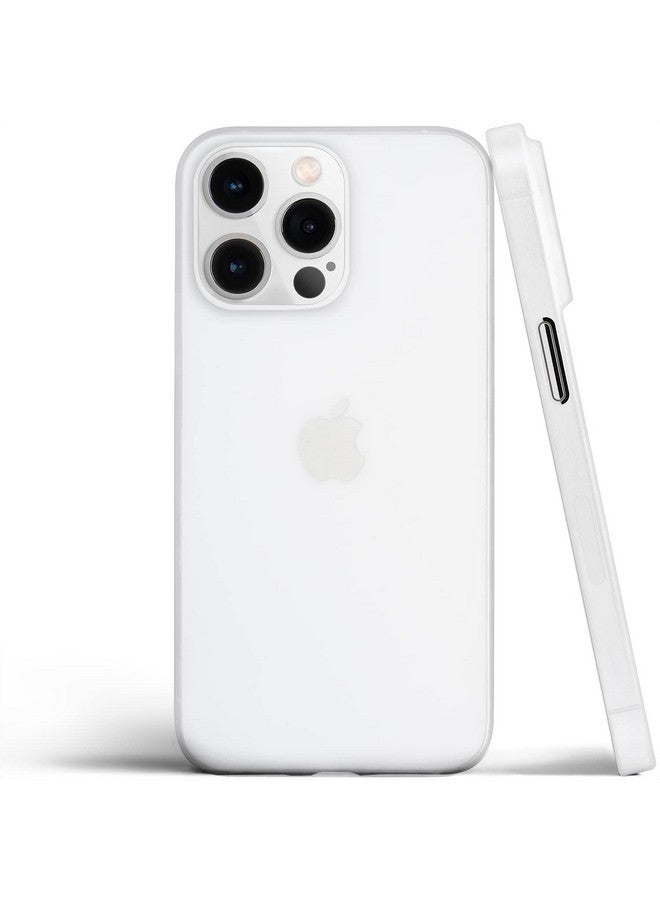 totallee Thin iPhone 15 Pro Case, Thinnest Cover Ultra Slim Minimal - for Apple iPhone 15 Pro (2023) (Frosted Clear) - Image 1