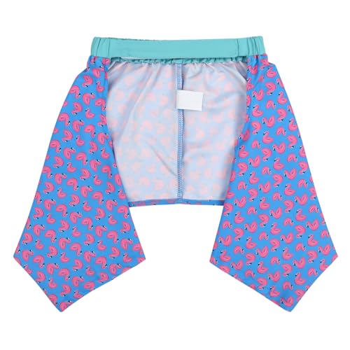 HDE شورت سباحة للكلاب من HDE شورتات هاواي للشاطئ وحمام السباحة للكلاب من XS إلى XXL مع رسومات فلامنجو - S - Image 4