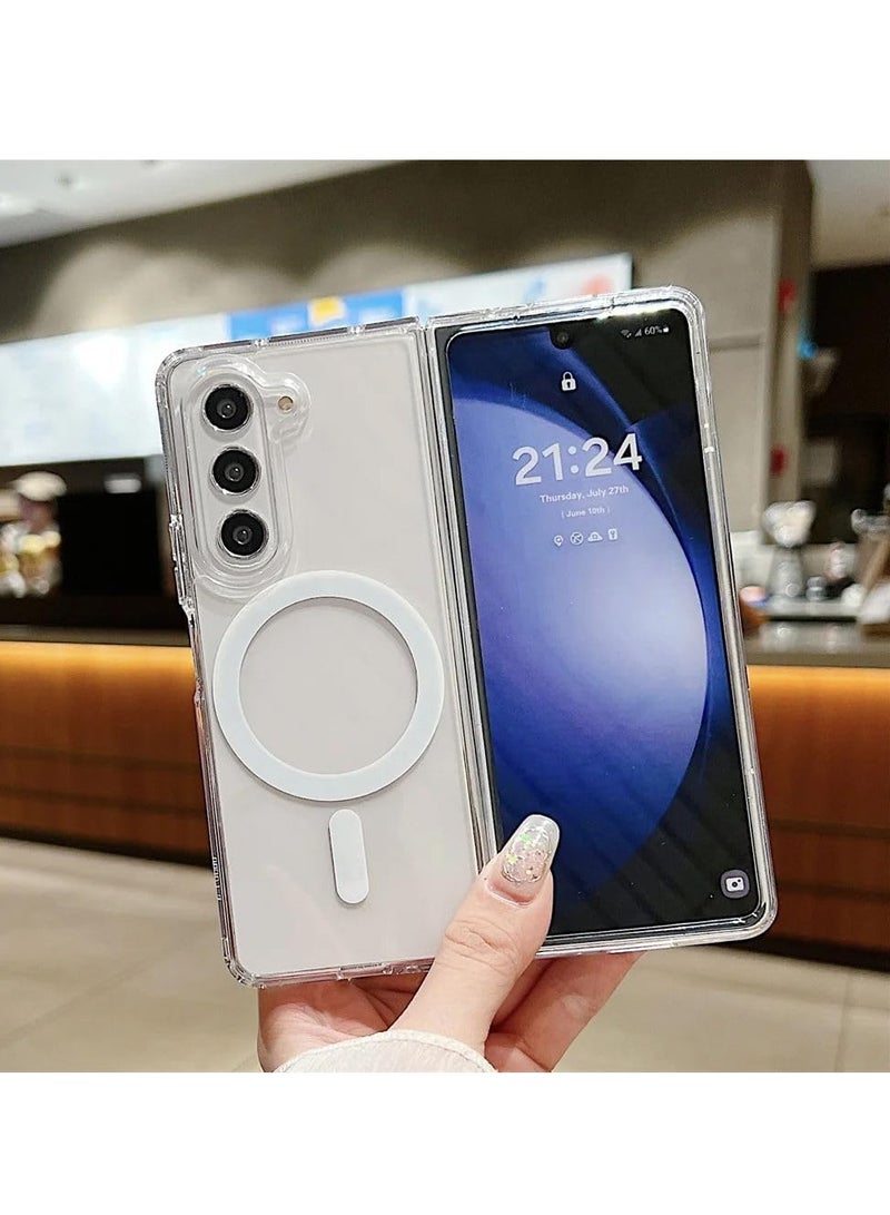 Crystal Clear Case for Samsung Galaxy Z Fold 6 with Full Protection Compatible with Wireless Charging, Shockproof Soft TPU Phone Cover For Samsung Z fold 6 (Samsung Galaxy Z Fold 6) - Image 3