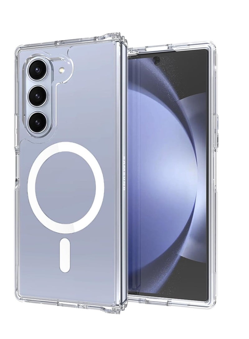 Crystal Clear Case for Samsung Galaxy Z Fold 6 with Full Protection Compatible with Wireless Charging, Shockproof Soft TPU Phone Cover For Samsung Z fold 6 (Samsung Galaxy Z Fold 6) - Image 2