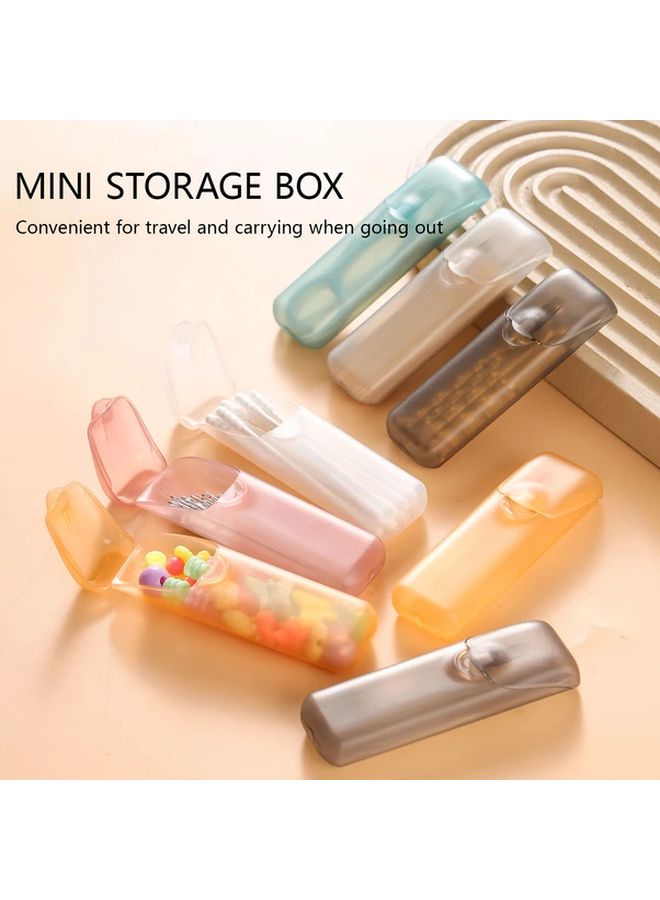 Grey Portable Dental Medicine Storage Case Travel Pill Organizer Box - Image 2