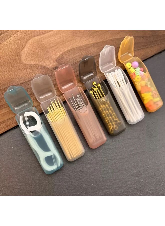 Grey Portable Dental Medicine Storage Case Travel Pill Organizer Box - Image 1