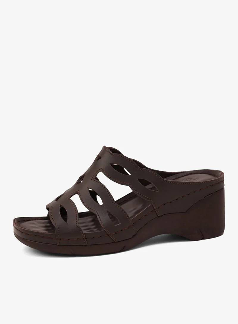 Comfort Plus  COMFORT PLUS LADIES SANDALS  - GG116 BROWN for Women | Best Price UAE