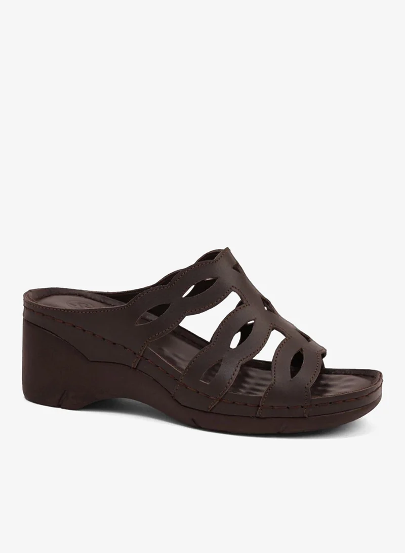 Comfort Plus COMFORT PLUS LADIES SANDALS  - GG116 BROWN