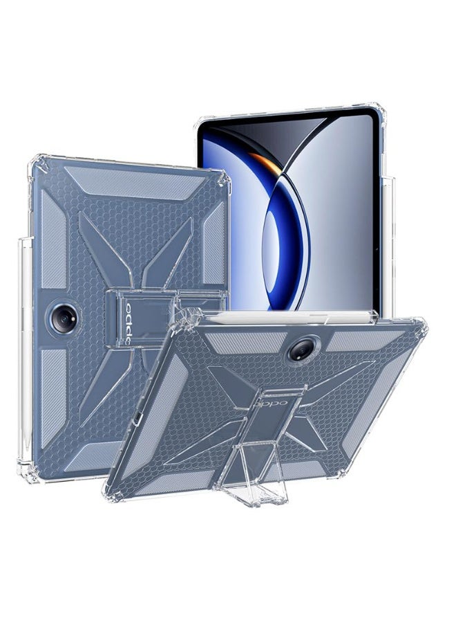 عام غطاء شفاف متوافق مع OnePlus Pad Lite/Oppo Pad SE (11 بوصة): حامل مدمج وفتحة قلم، غطاء واقٍ مقاوم للاصفرار لعام 2025. - Image 1