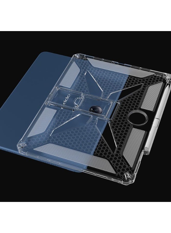 عام غطاء شفاف متوافق مع OnePlus Pad Lite/Oppo Pad SE (11 بوصة): حامل مدمج وفتحة قلم، غطاء واقٍ مقاوم للاصفرار لعام 2025. - Image 4