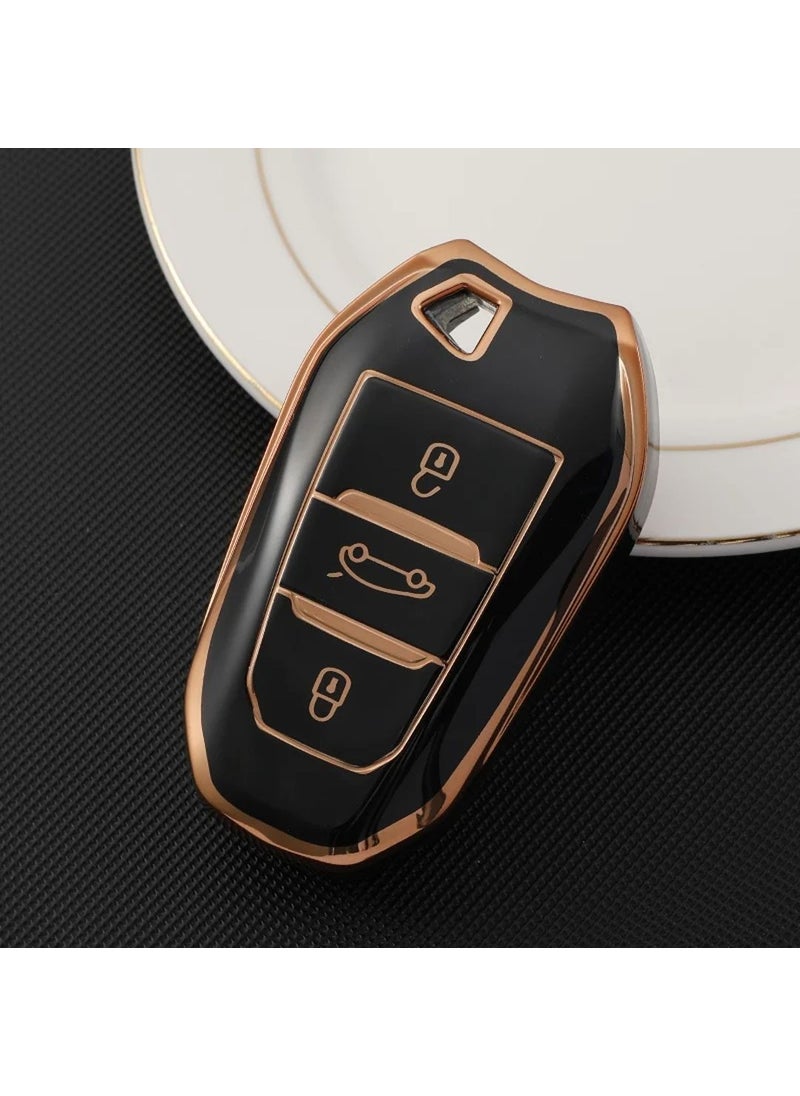 Alazpay Peugeot 208 308 508 2008 3008 5008 TPU Key Case (Without Switchblade)  - Image 1