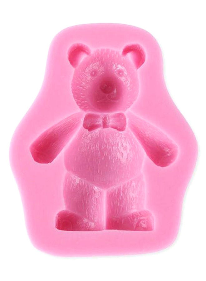 3D Teddy Bear Fondant Cookie Chocolate Cake DIY Mold Pink