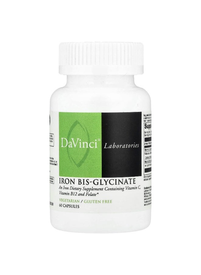 DaVinci Laboratories DaVinci Laboratories, Iron Bis-Glycinate, 60 Capsules  - Image 1