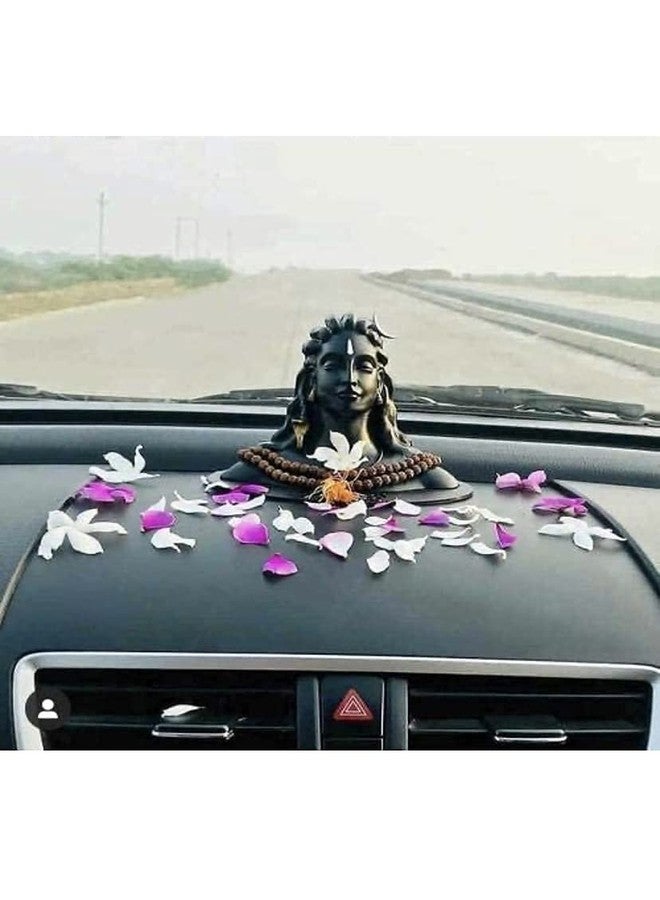 ALEVAN Art Adiyogi Shiva Statue for Car Dashboard, Pooja & Gift, Mahadev Murti Idol, Shankara for Home & Office Decor (Small) - Image 3