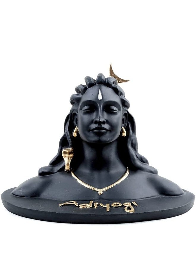 ALEVAN Art Adiyogi Shiva Statue for Car Dashboard, Pooja & Gift, Mahadev Murti Idol, Shankara for Home & Office Decor (Small) - Image 1