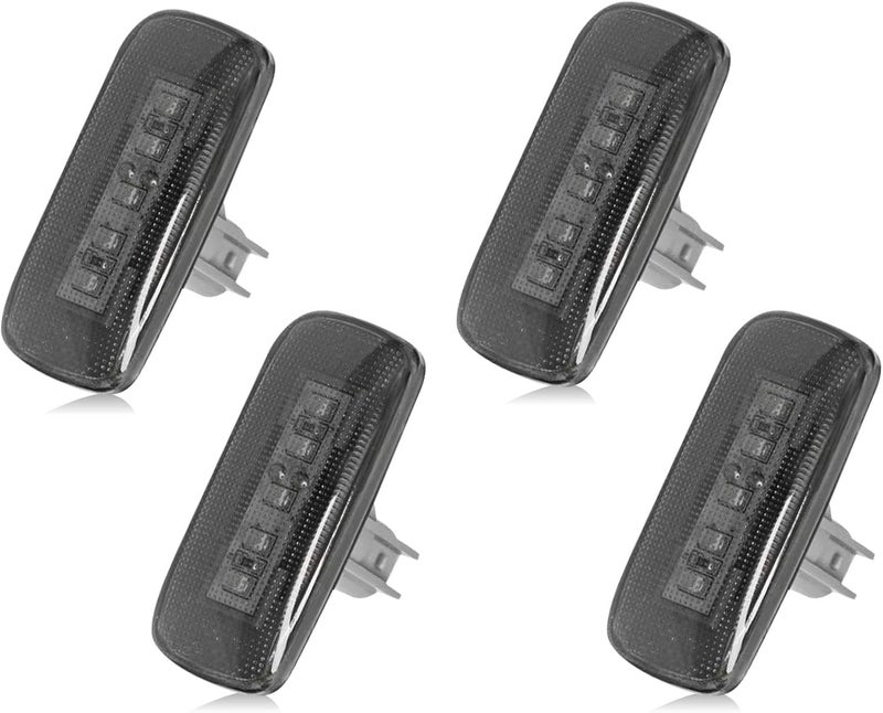 BASIKER 5LED Side Marker LED Lights for 2010-2018 Dodge Ram 2500 HD 3500 4500 5500 Dually Trucks (2x Amber 2x Red) - Image 1