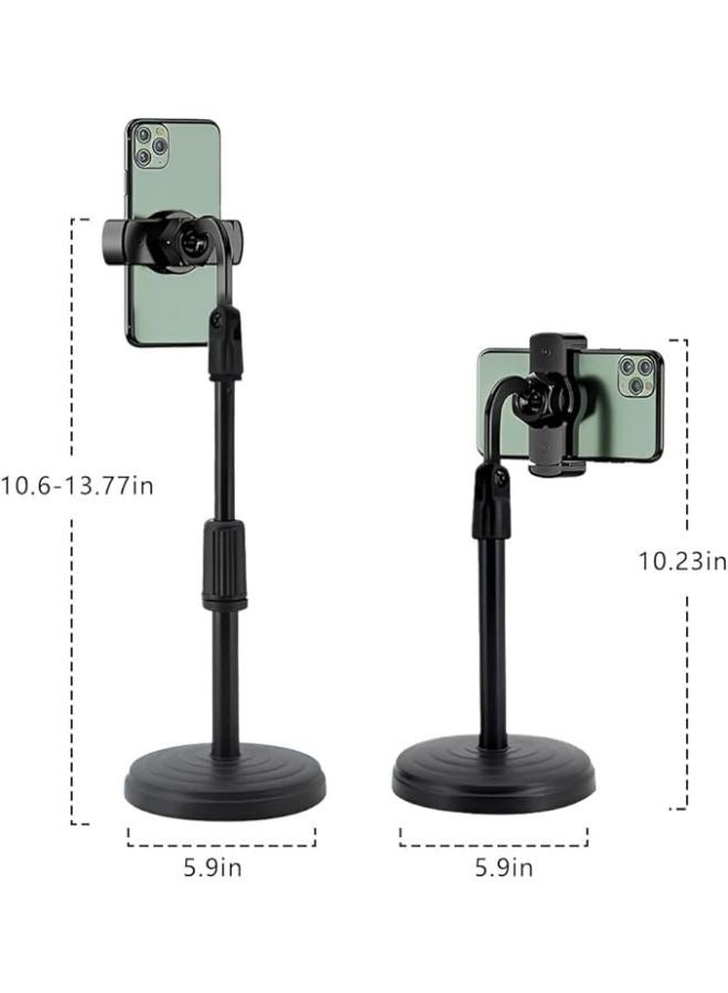 Universal Mobile Phone Holder Stand, Height Angle Adjustable Cell Phone Stand for Office, Flexible Desk iPhone Stand Compatible with All Phones - Image 2
