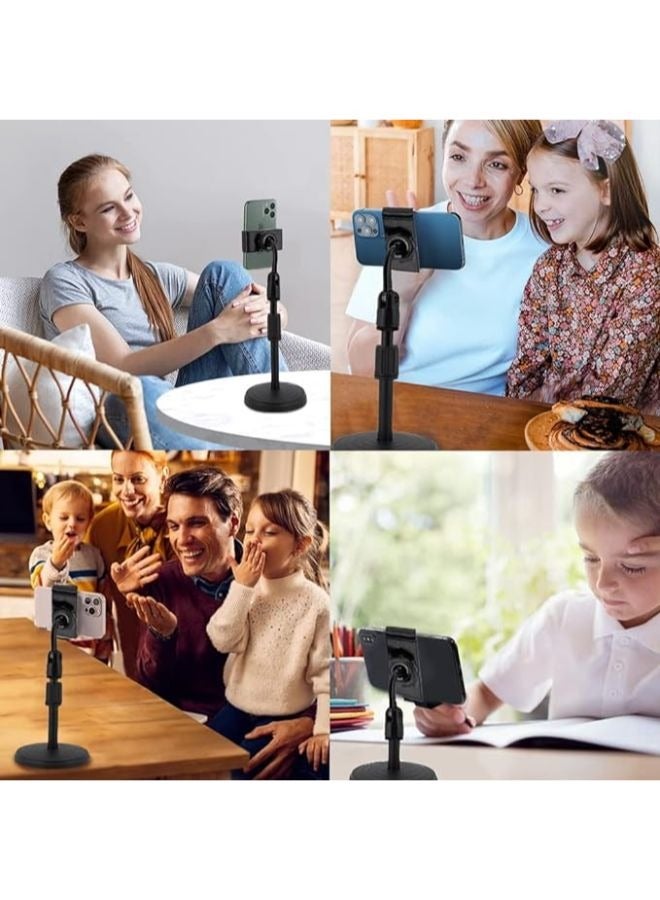 Universal Mobile Phone Holder Stand, Height Angle Adjustable Cell Phone Stand for Office, Flexible Desk iPhone Stand Compatible with All Phones - Image 5