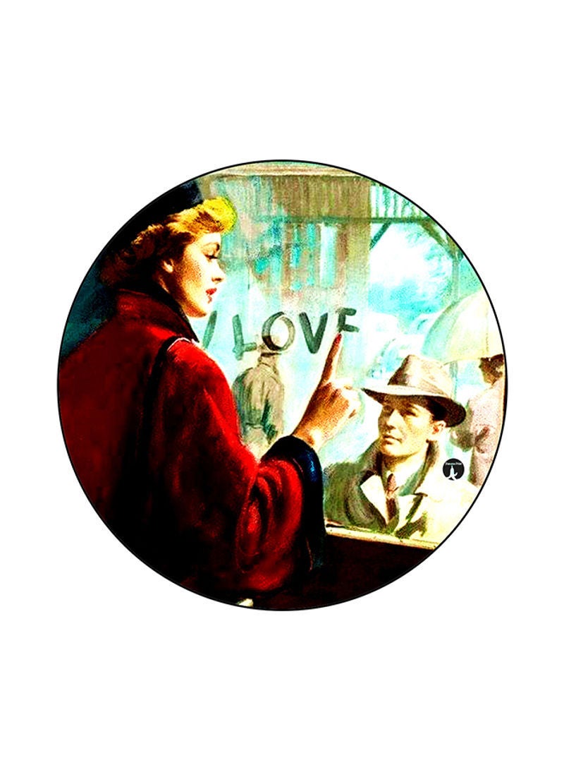 RKN Vintage Art Print Mouse Pad Multicolor