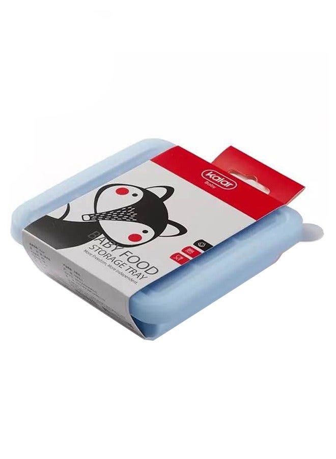 Baby 9-grid blue silicone food supplement box - Image 1