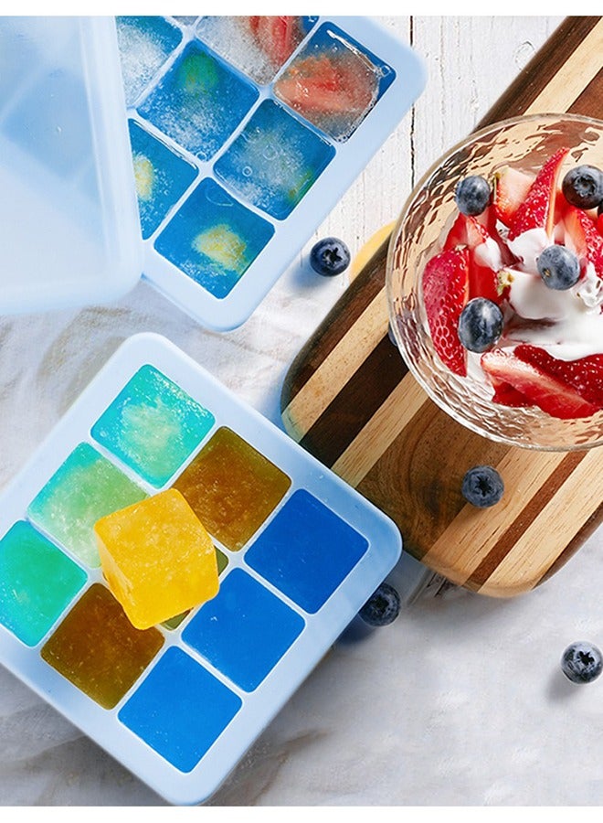 Baby 9-grid blue silicone food supplement box - Image 3