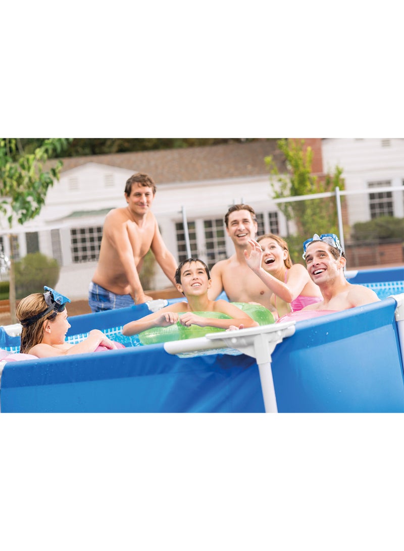 INTEX Superior Strength And Longer Durability Sturdy Rectangular Unisex Frame Swimming Pool Blue Model 28271 Summer Fun Water Play - Image 3
