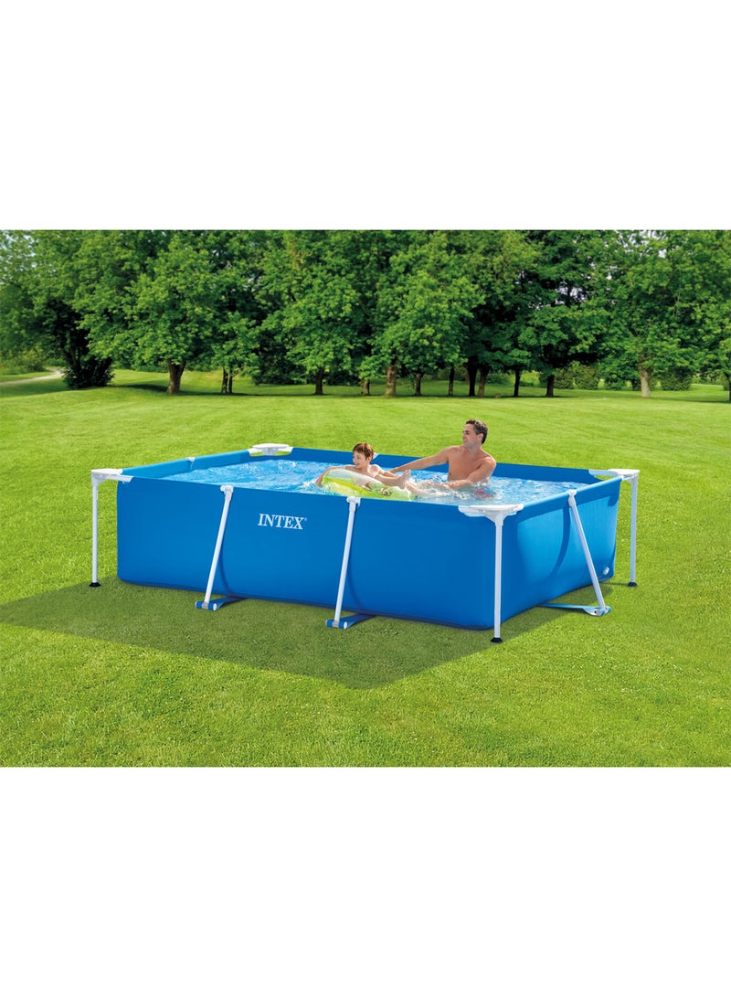 INTEX Superior Strength And Longer Durability Sturdy Rectangular Unisex Frame Swimming Pool Blue Model 28271 Summer Fun Water Play - Image 2