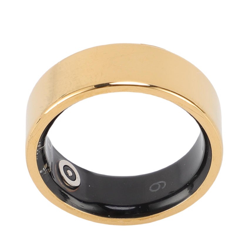 Smart Fitness Ring: Size 11 Gold Ti Steel - IP68 Waterproof Gesture Remote Control Smart Ring for Fitness Tracking, Daily Wear, Swimming And Sleep Management - Image 4