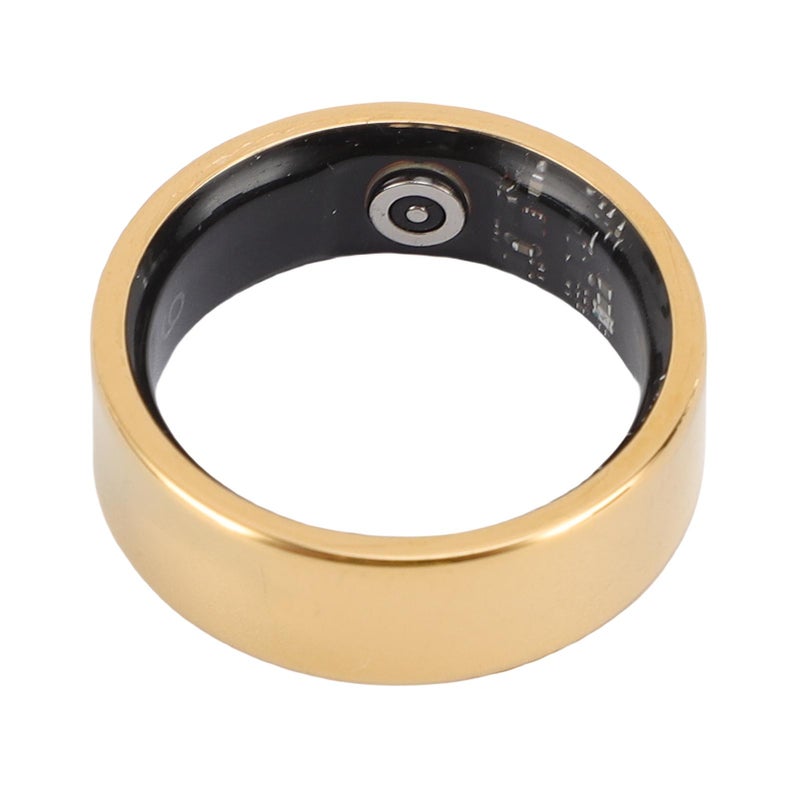 Smart Fitness Ring: Size 11 Gold Ti Steel - IP68 Waterproof Gesture Remote Control Smart Ring for Fitness Tracking, Daily Wear, Swimming And Sleep Management - Image 2