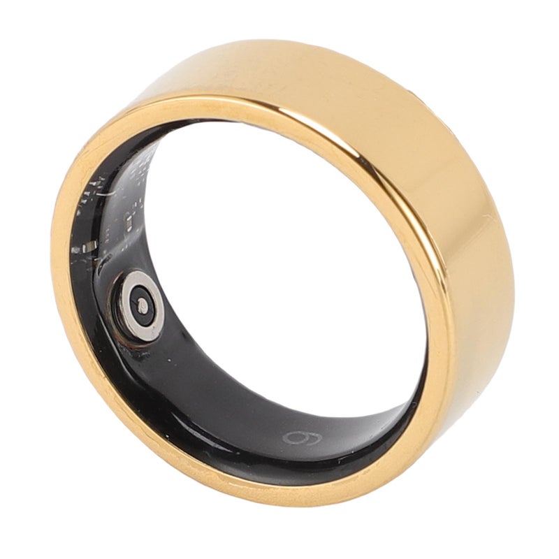 Smart Fitness Ring: Size 11 Gold Ti Steel - IP68 Waterproof Gesture Remote Control Smart Ring for Fitness Tracking, Daily Wear, Swimming And Sleep Management - Image 3