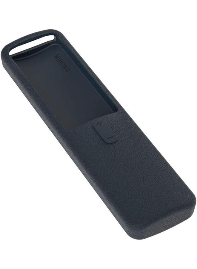 SIKAI Silicone Case For XIAOMI MI Box S Remote Shockproof Protective Cover For MI BOX S Remote Washable Skin-Friendly Dirt-Proof Anti-Lost with Remote Loop (Black)
