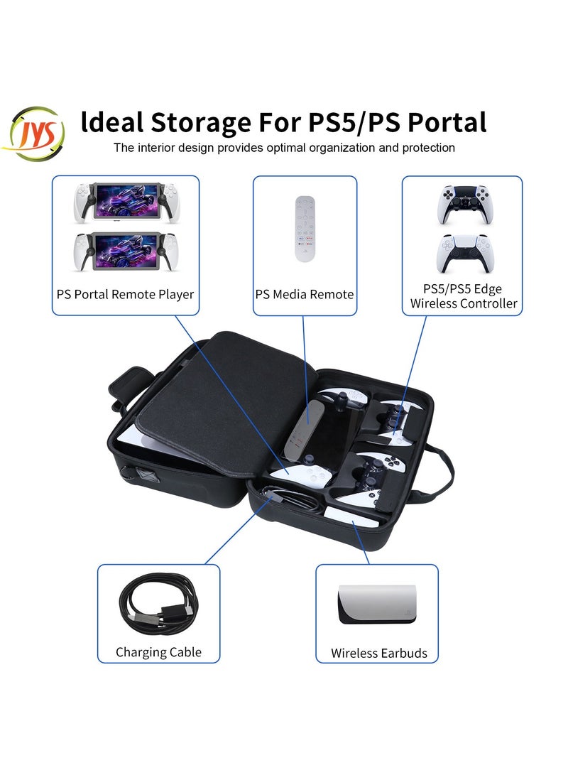 JYS Multifunctional Large Capacity Storage Travel Portable Handbag Crossbody Bag For Playstation(PS5) Slim And Portal  - Image 2