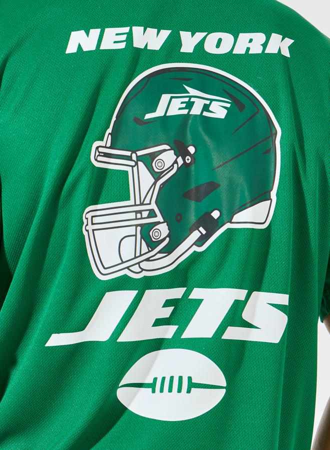 NFL NY Jets Mesh Oversized Jersey T-Shirt