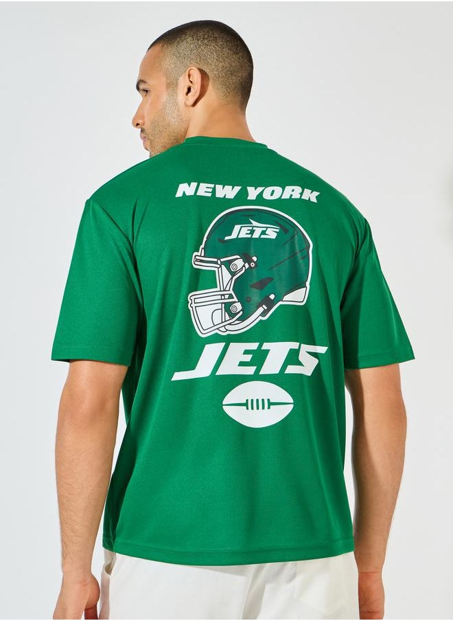 Styli NFL NY Jets Mesh Oversized Jersey T-Shirt  - Image 5