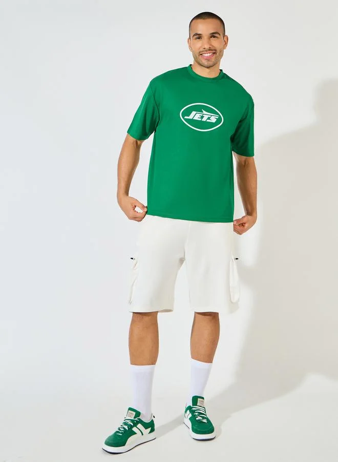 Styli Styli NFL NY Jets Mesh Oversized Jersey T-Shirt