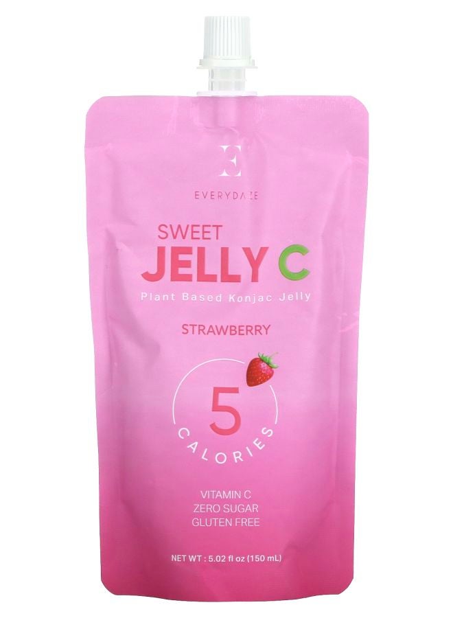 Sweet Jelly C Plant Based Konjac Jelly Drink Strawberry 5.02 fl oz (150 ml)