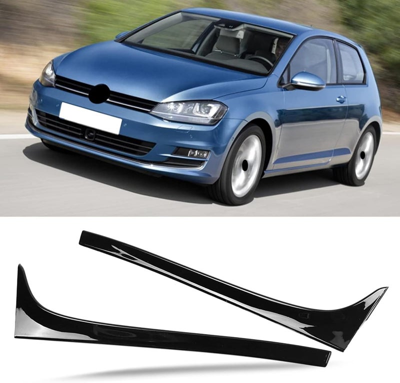 Haofy Rear Trunk Spoiler Car Wing Sticker ABS Black for 7 MK7 2014 to 2017 with Double Sided Tape Easy Install Upgrade Racing Style - Image 3