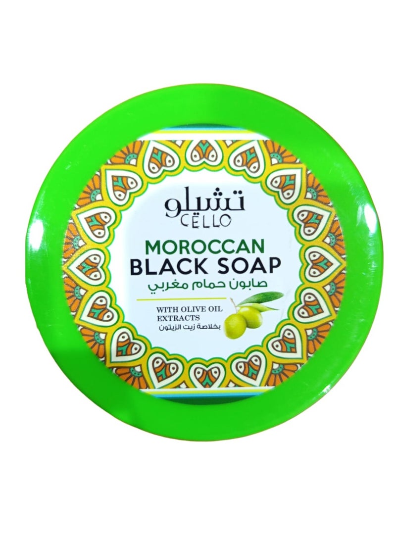 Cello Moroccan Black Soap With Olive Oil Extract 700 ml - Image 2