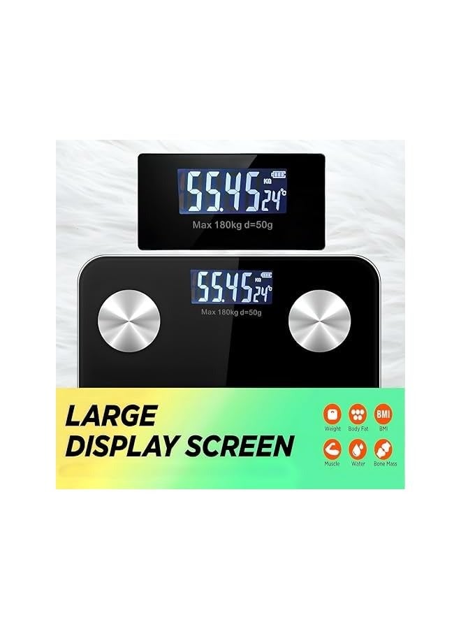 PROMASS Smart Scale For Body Weight, Digital Bathroom Weight Scale With App, 12 Measurement Weighing Scale For BMI/Weight/Fat/Muscle/Step On Technology, Max180kg. - Image 5