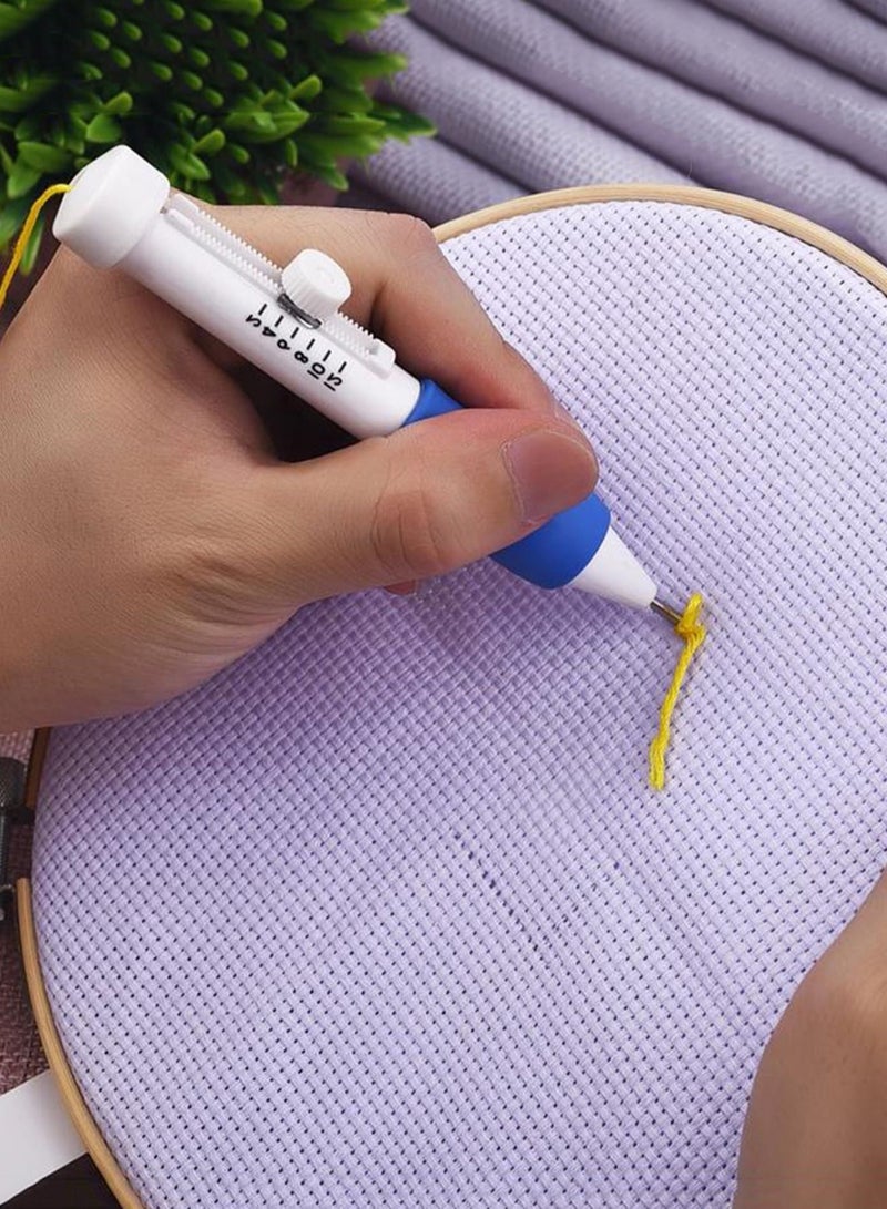 Needle Thread Embroidery Pen for Crochet Felting Knitting - Sewing Tools Set Magic Embroidery Pens and Needle Threader for Hand Sewing Needlework - Image 5
